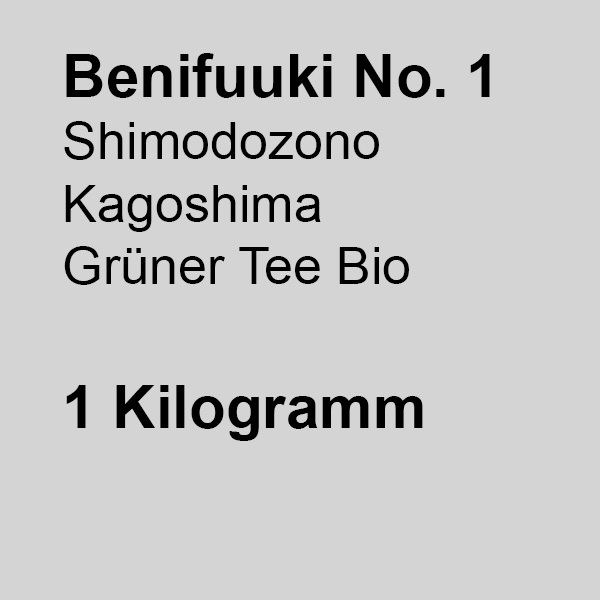 Benifuuki No. 1, Shimodozono Kagoshima, grüner Tee Bio, 1kg