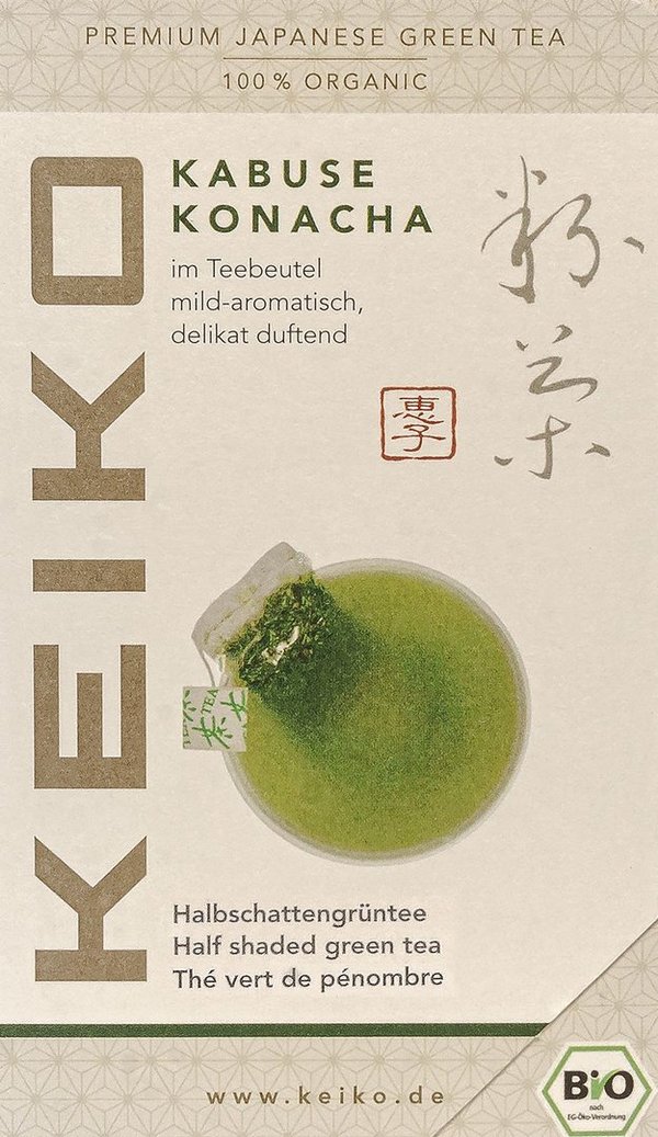 Kabuse Konacha Cha im Teebeutel, Keiko Kagoshima, grüner Tee Bio (10x2g) 20g